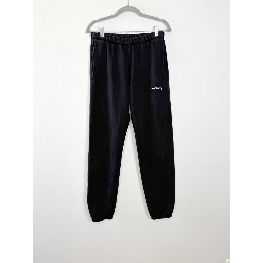Madhappy Sweatpants Black Small 100%‎ Cotton Logo Embroidered Joggers Unisex